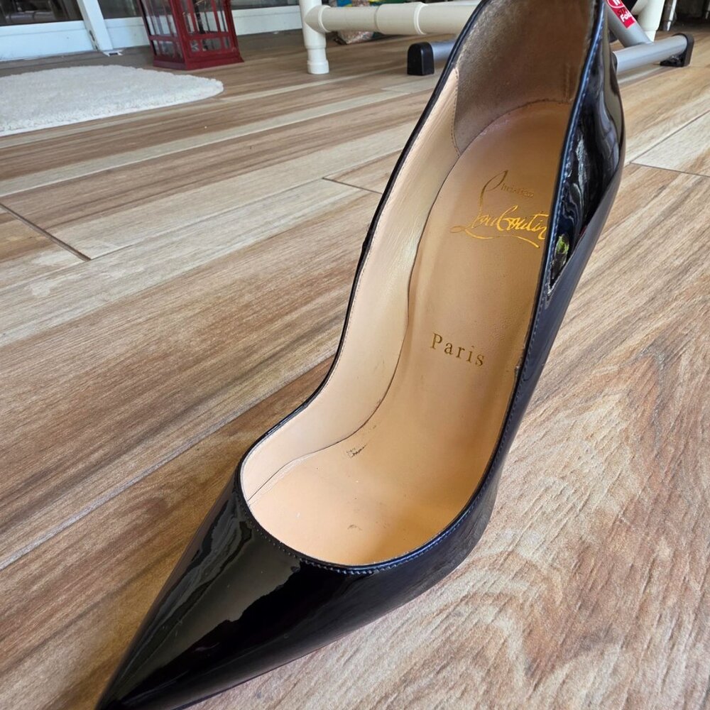 Christian Louboutin So-Kate 120mm Black Patent Leather Pumps Eur. 36 - Picture 6 of 12
